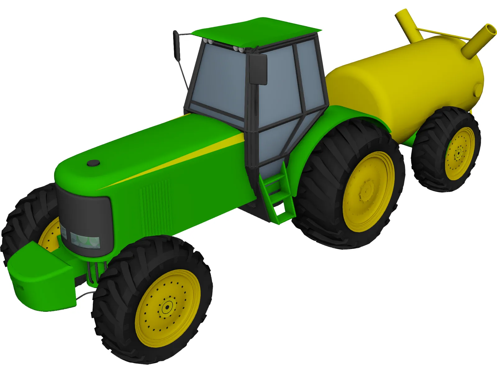 Tractor 3D Model main preview