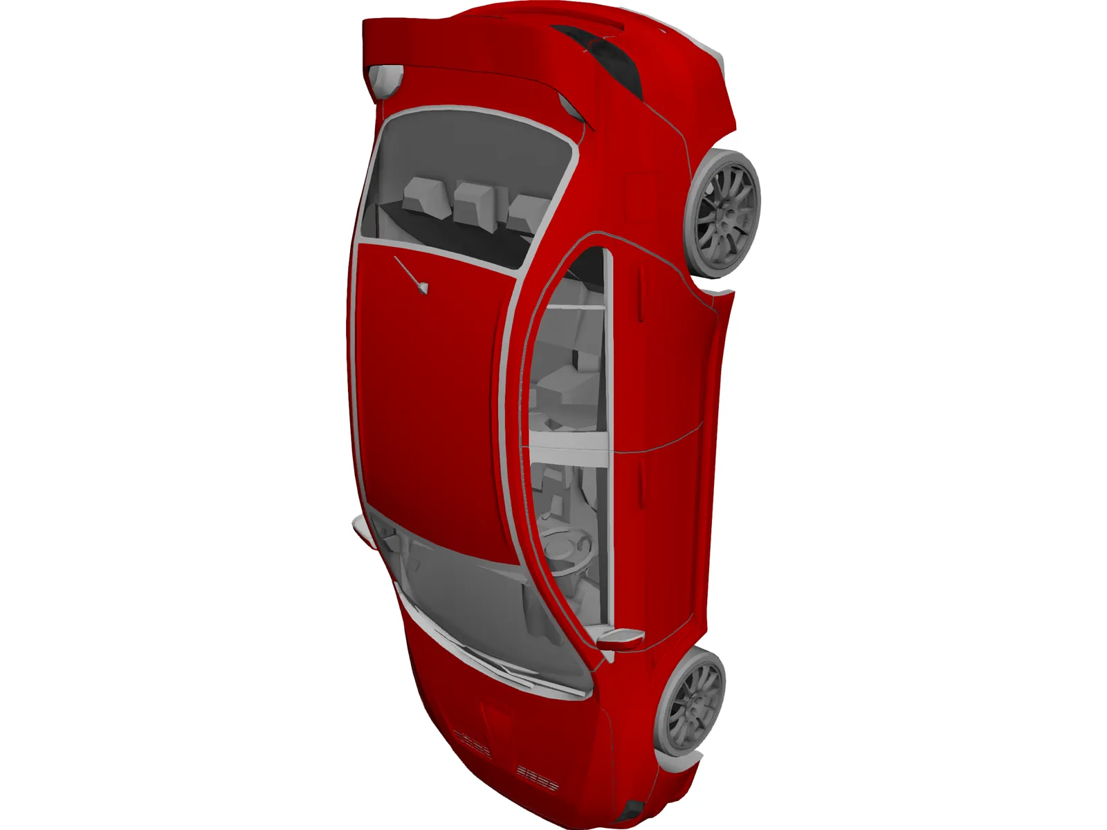 Mitsubishi Lancer Evo X (2008) 3D Model main preview
