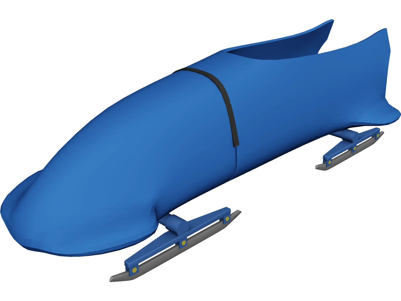 Bobsleigh 3D Model main preview
