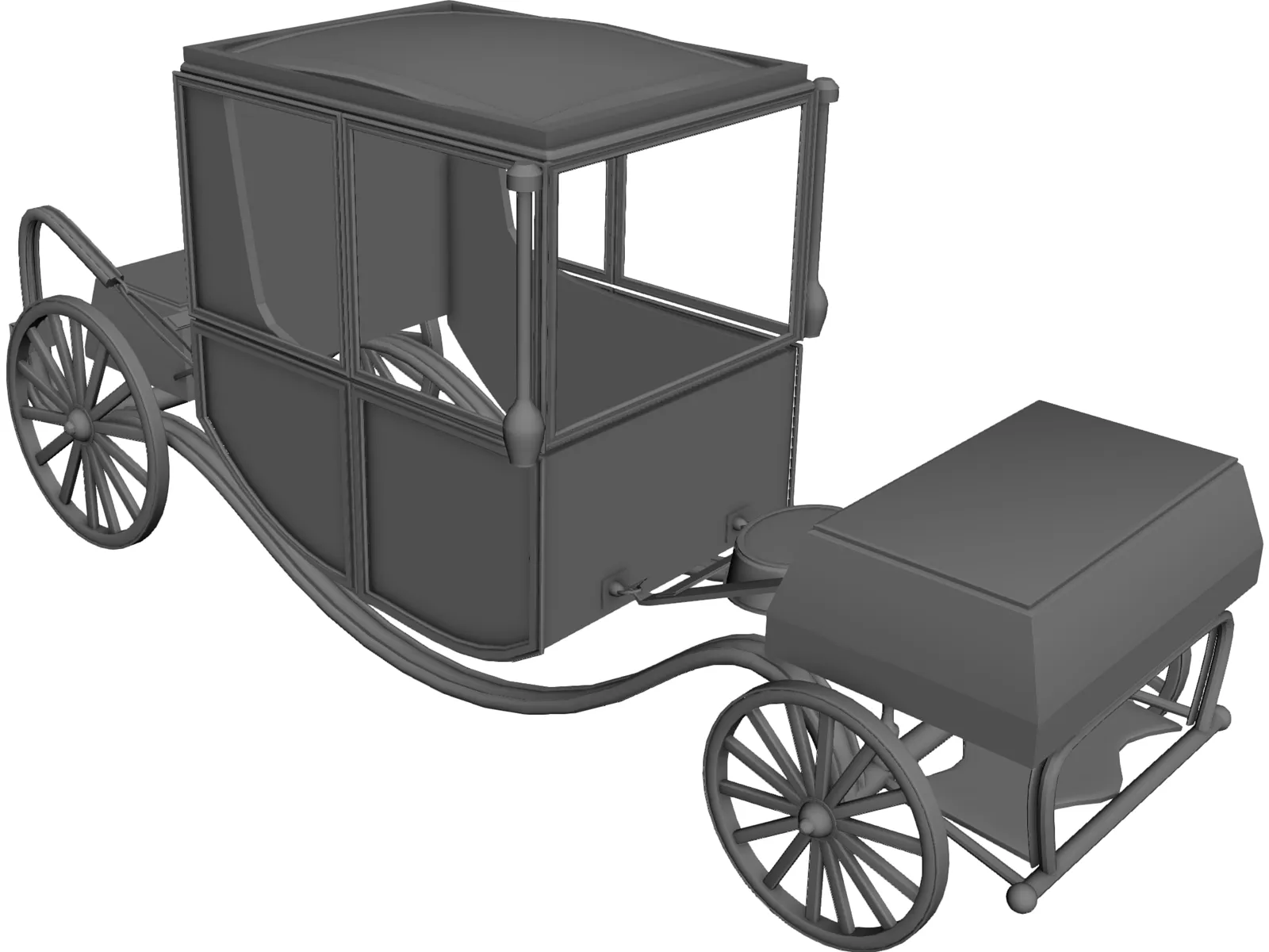 Royal Wagon 3D Model main preview