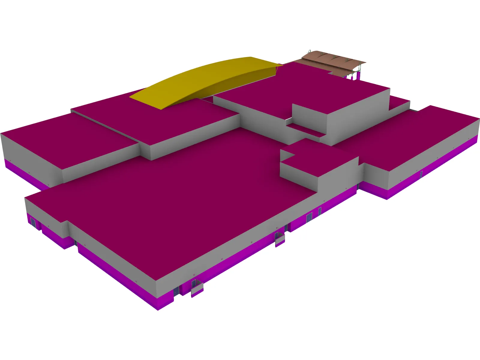 Casa Grande Union High School Auditorium 3D Model main preview