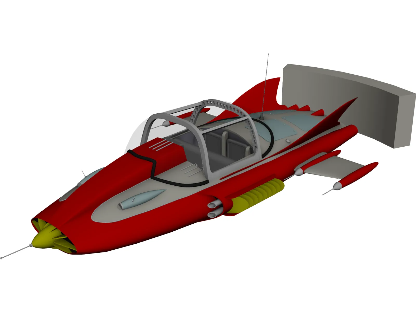 Super Car 3D Model main preview