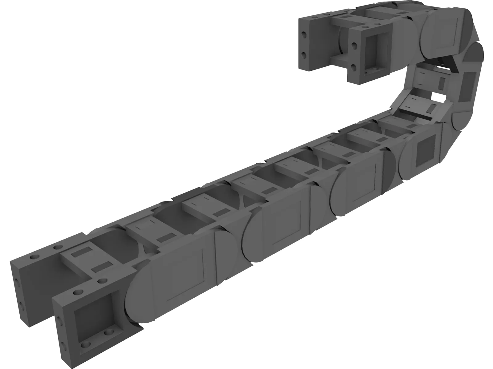 Igus Energy Chain 3D Model main preview