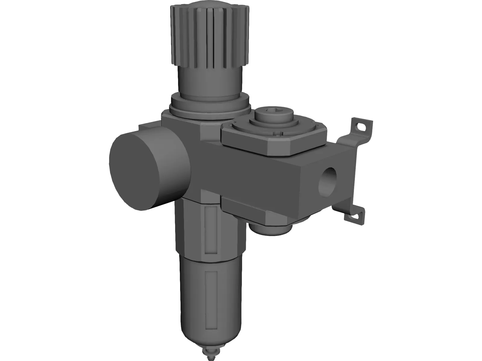 Air Regulator D-series 3D Model main preview