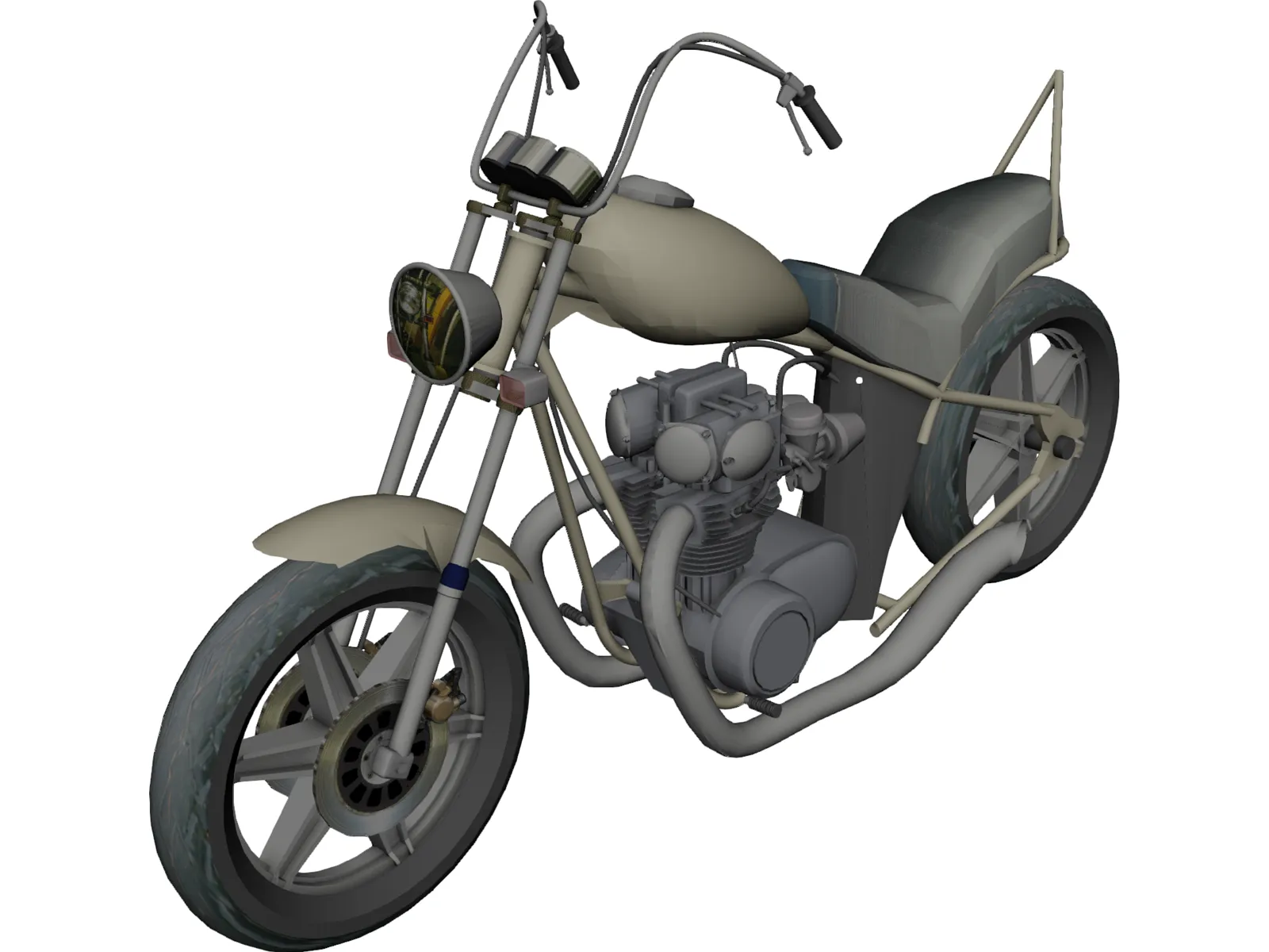 Motorcycle 3D Model main preview
