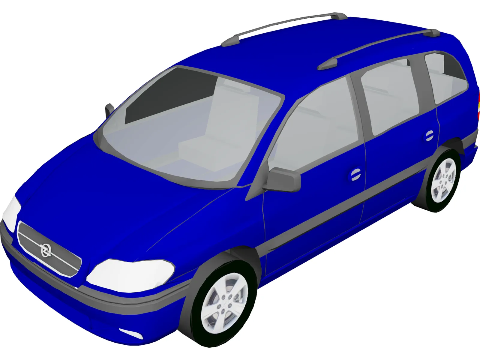 Opel Zafira 3D Model main preview