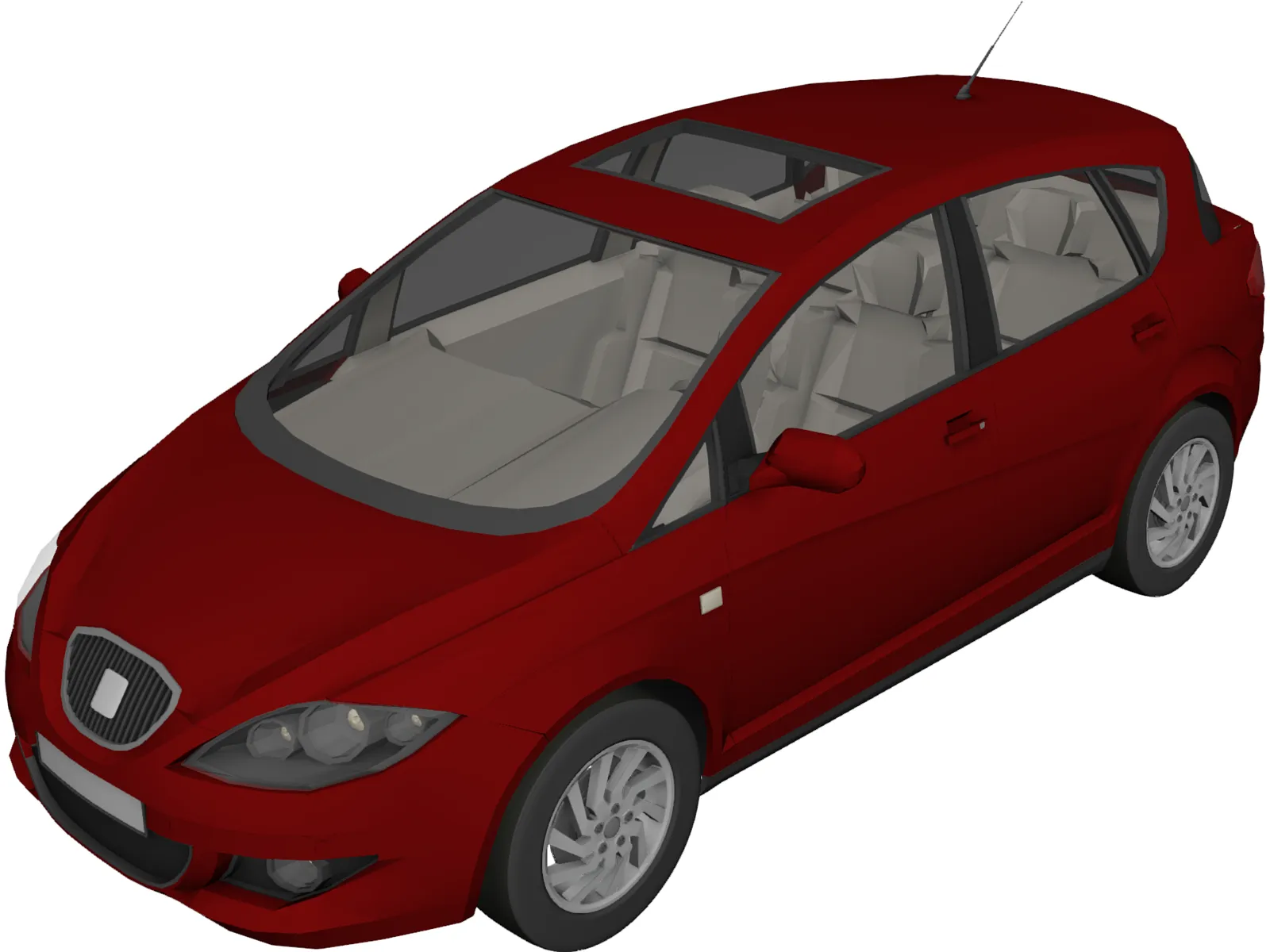 Seat Toledo 3D Model main preview