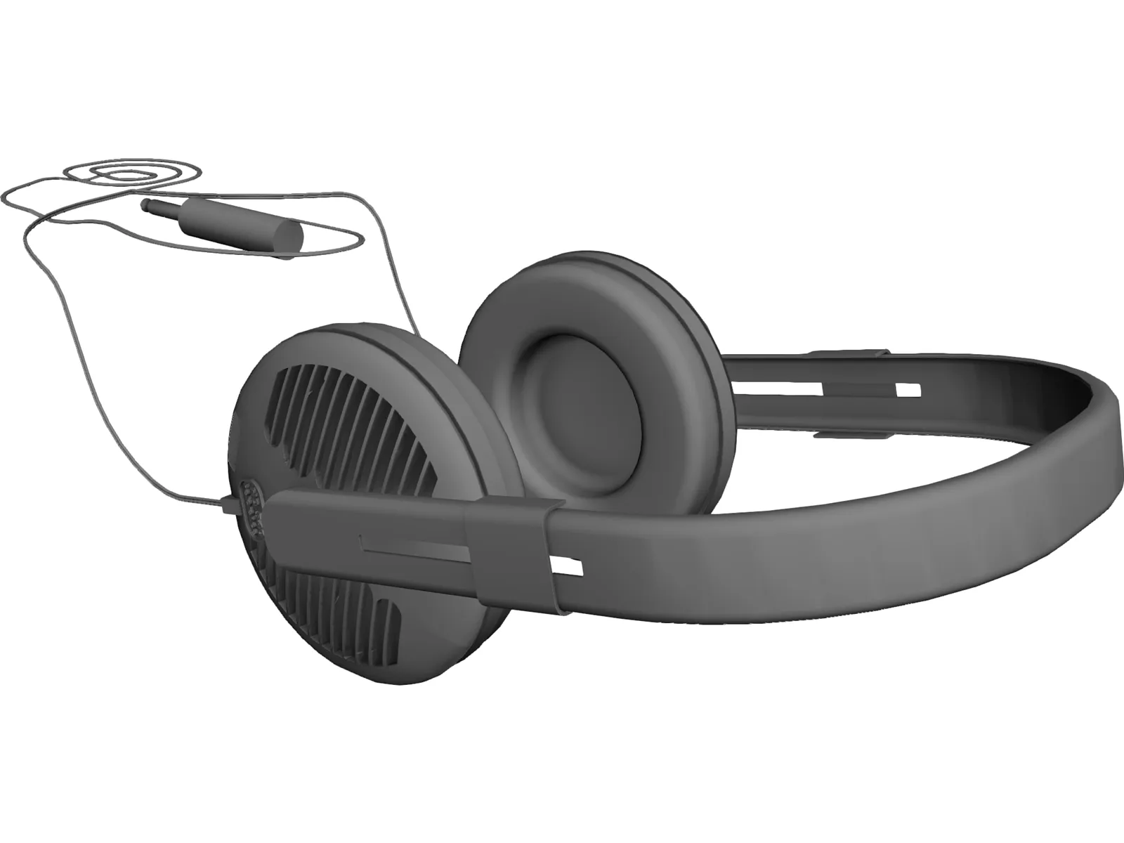Sennheiser HD-540 Reference Headphones 3D Model main preview