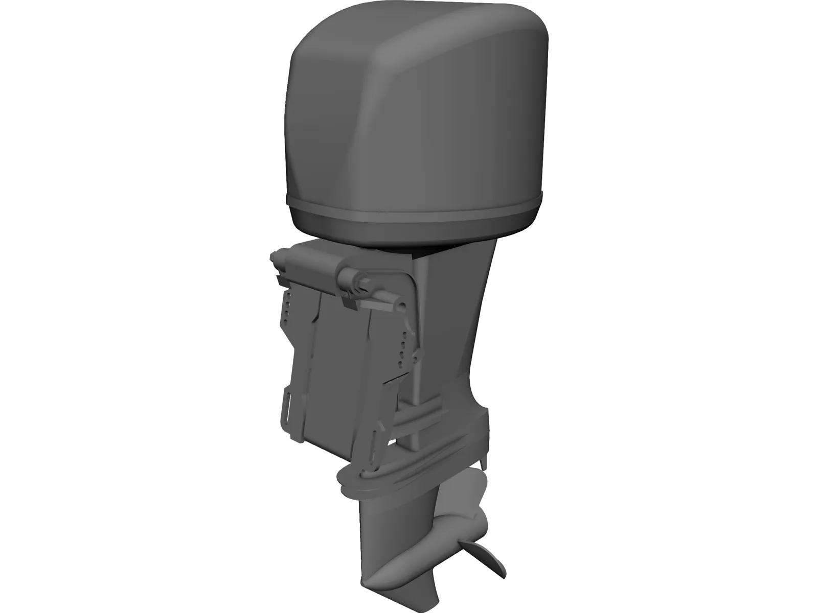 Outboard Motor Yamaha 40HP 3D Model main preview