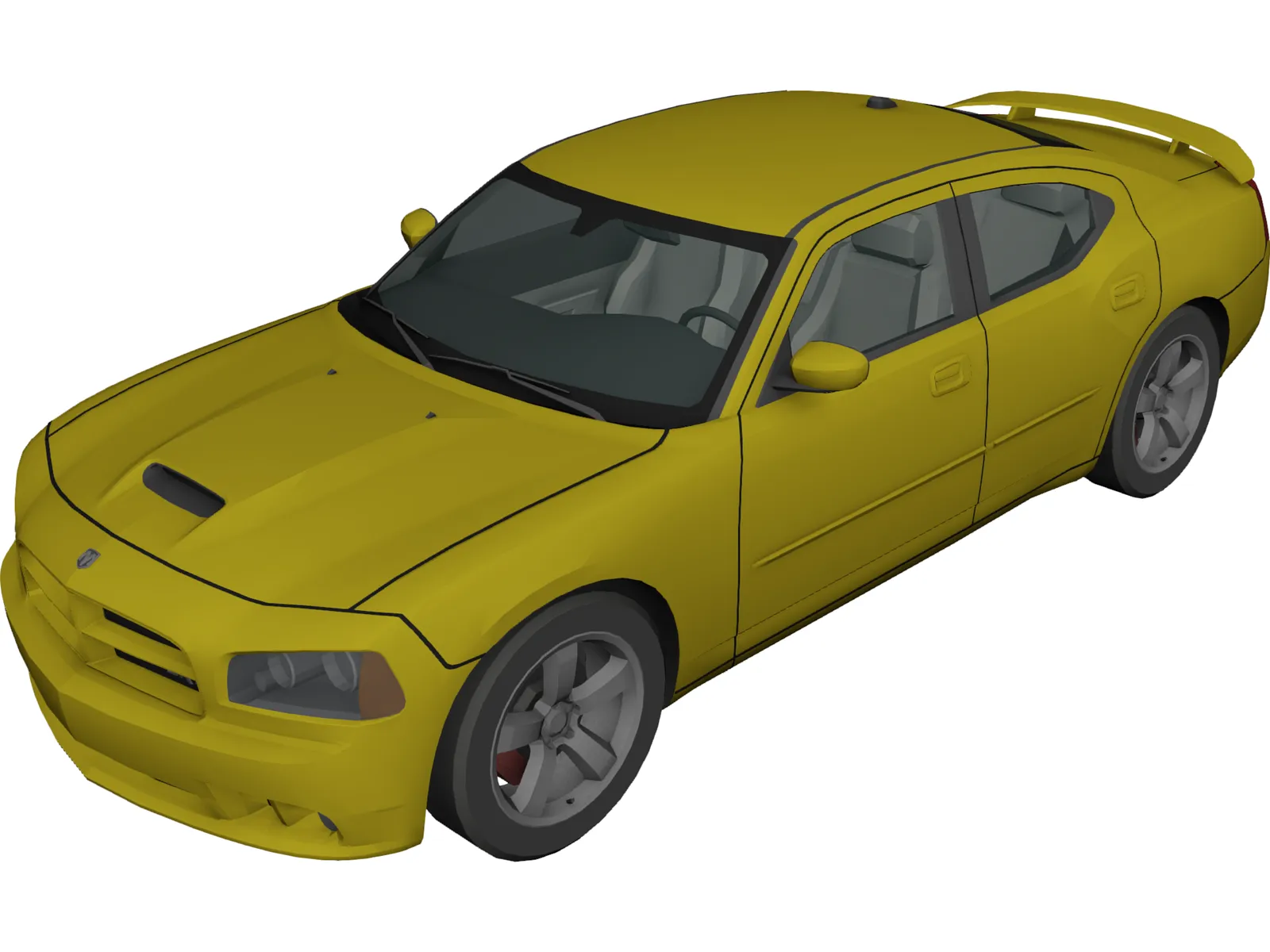 Dodge Charger SRT8 (2007) 3D Model main preview