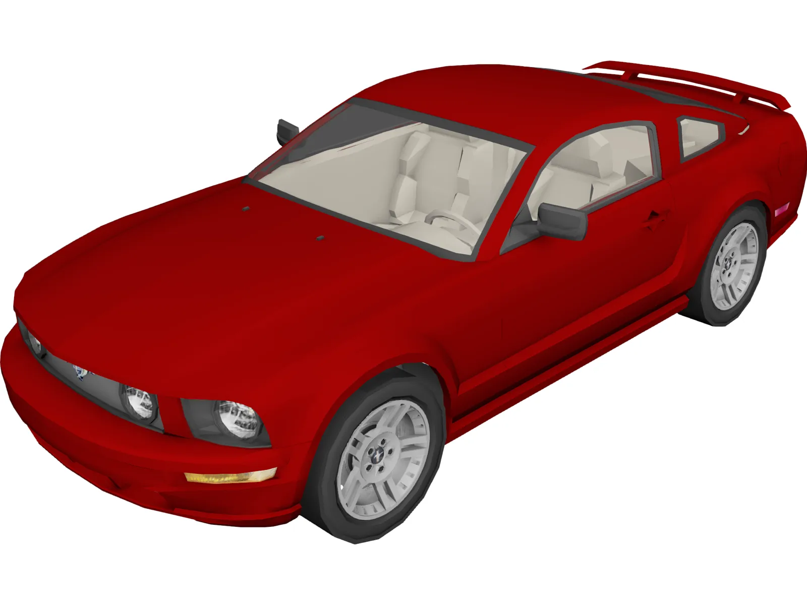 Ford Mustang 3D Model main preview