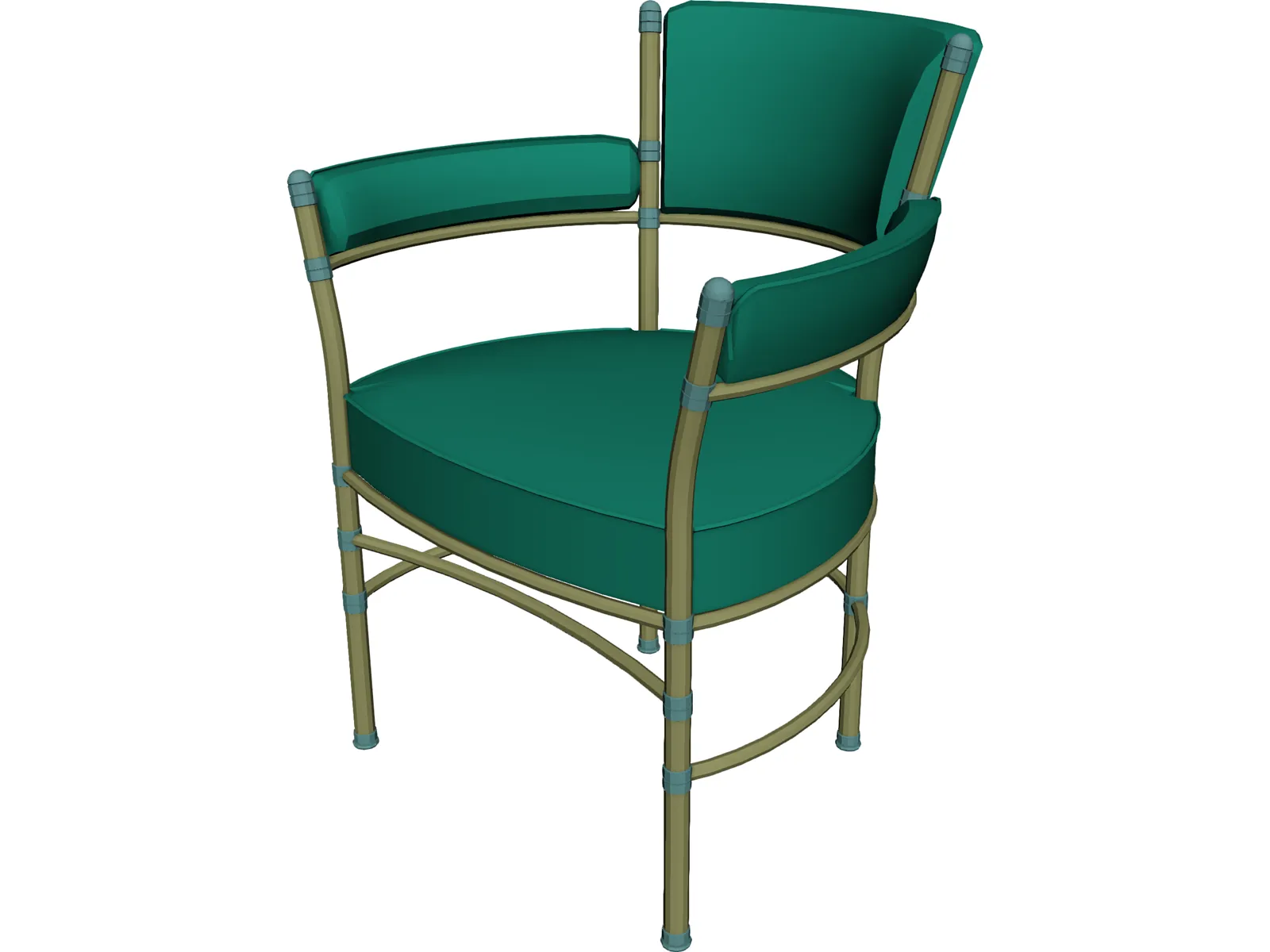 Chair Metal and Belt 3D Model main preview
