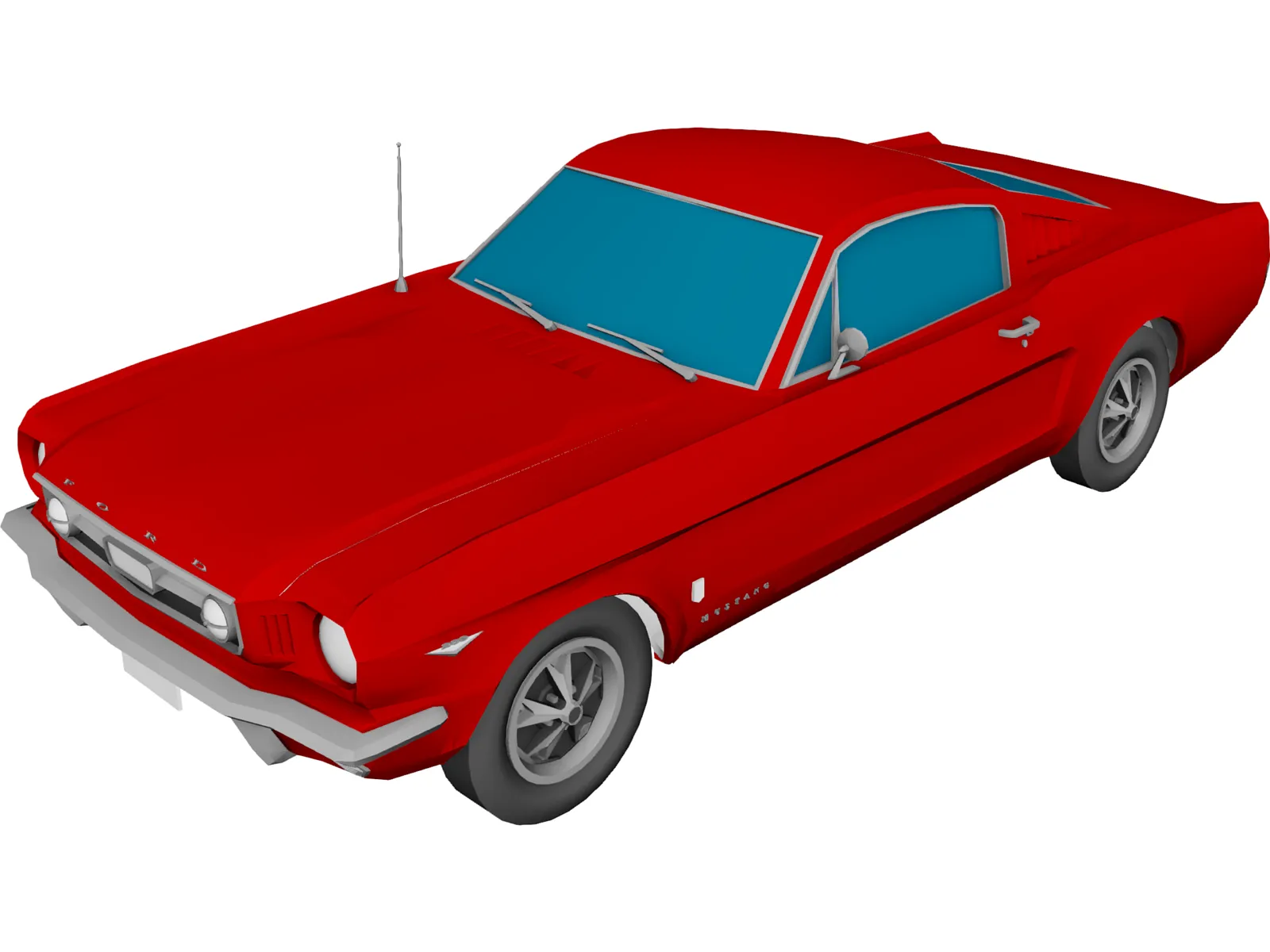 Ford Mustang (1965) 3D Model main preview