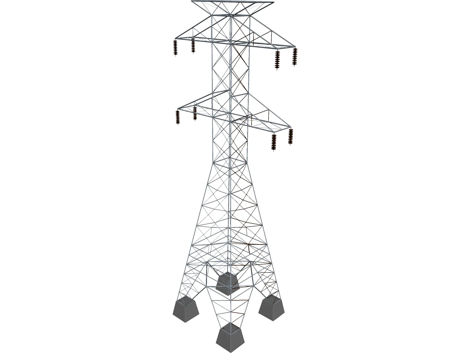 High Tension Tower 3D Model main preview