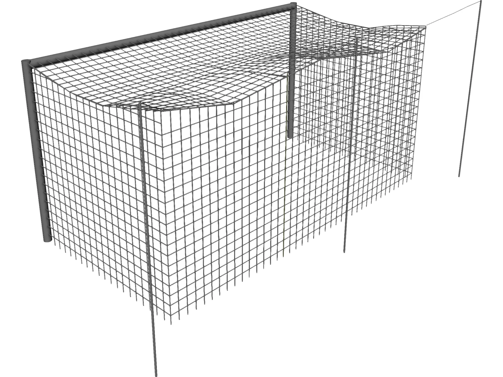 Soccer Goal 3D Model main preview
