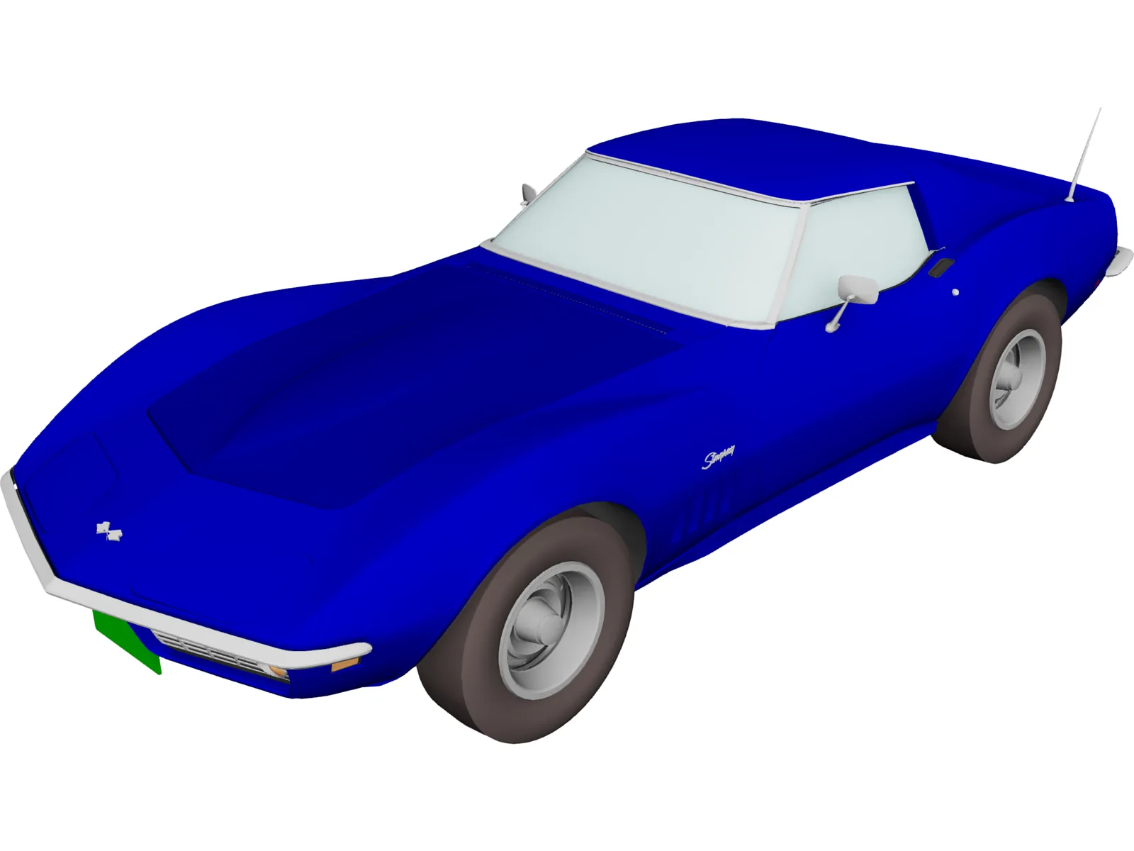 Chevrolet Corvette (1968) 3D Model main preview