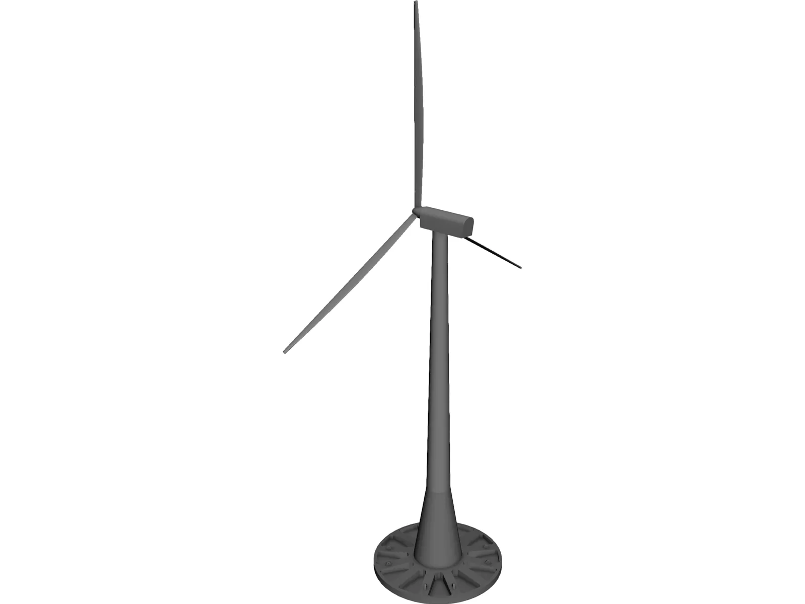 Offshore Windmill 3D Model main preview