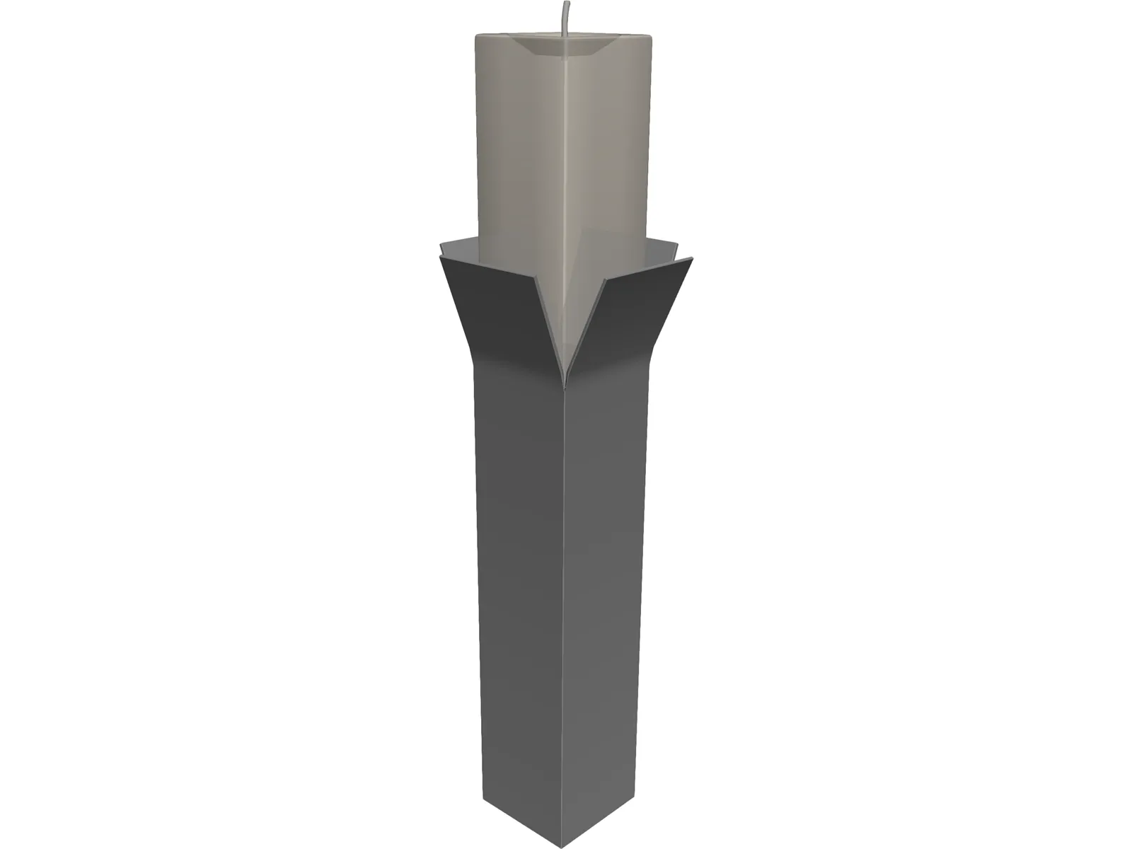 Candle 3D Model main preview