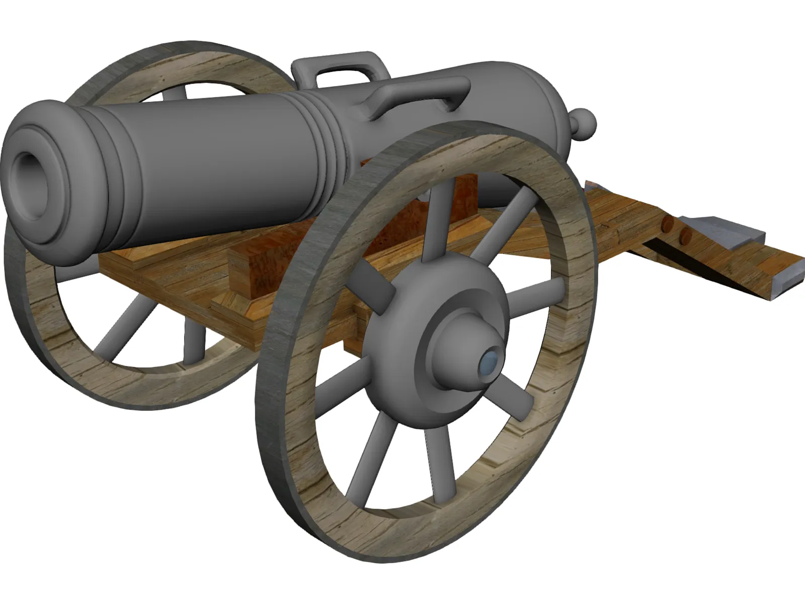 Old Cannon 3D Model main preview