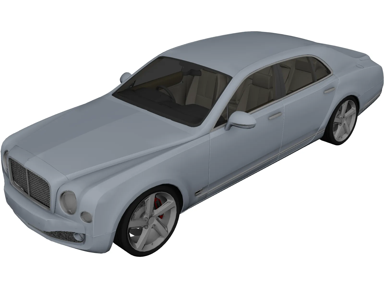 Bentley Mulsanne (2010) 3D Model main preview