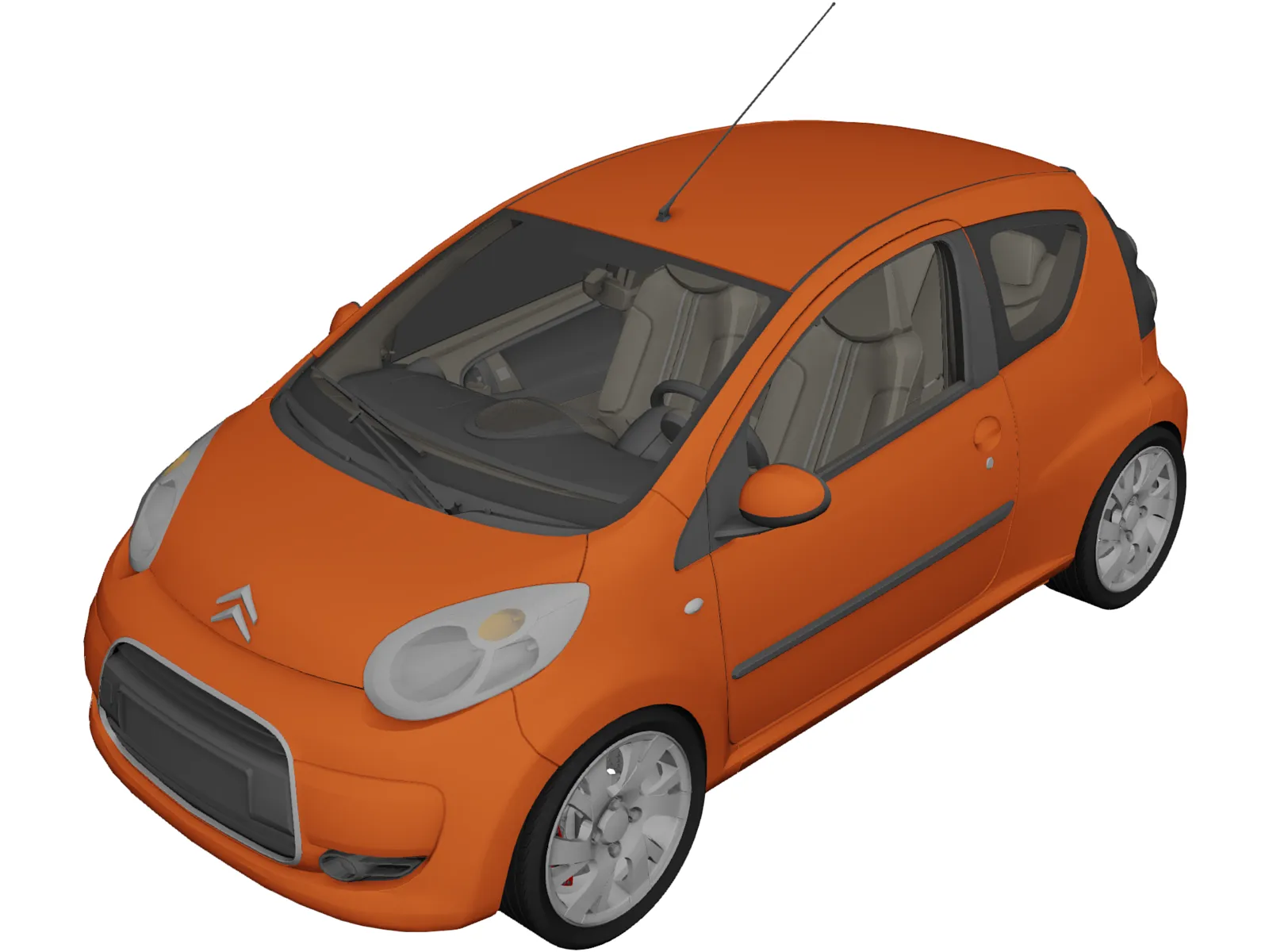 Citroen C1 (2010) 3D Model main preview
