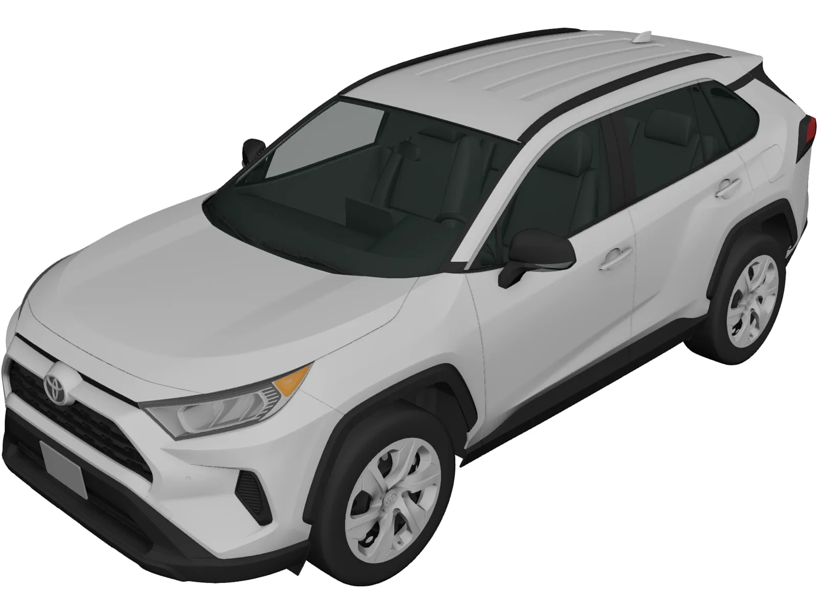 Toyota RAV4 LE (2019) 3D Model main preview