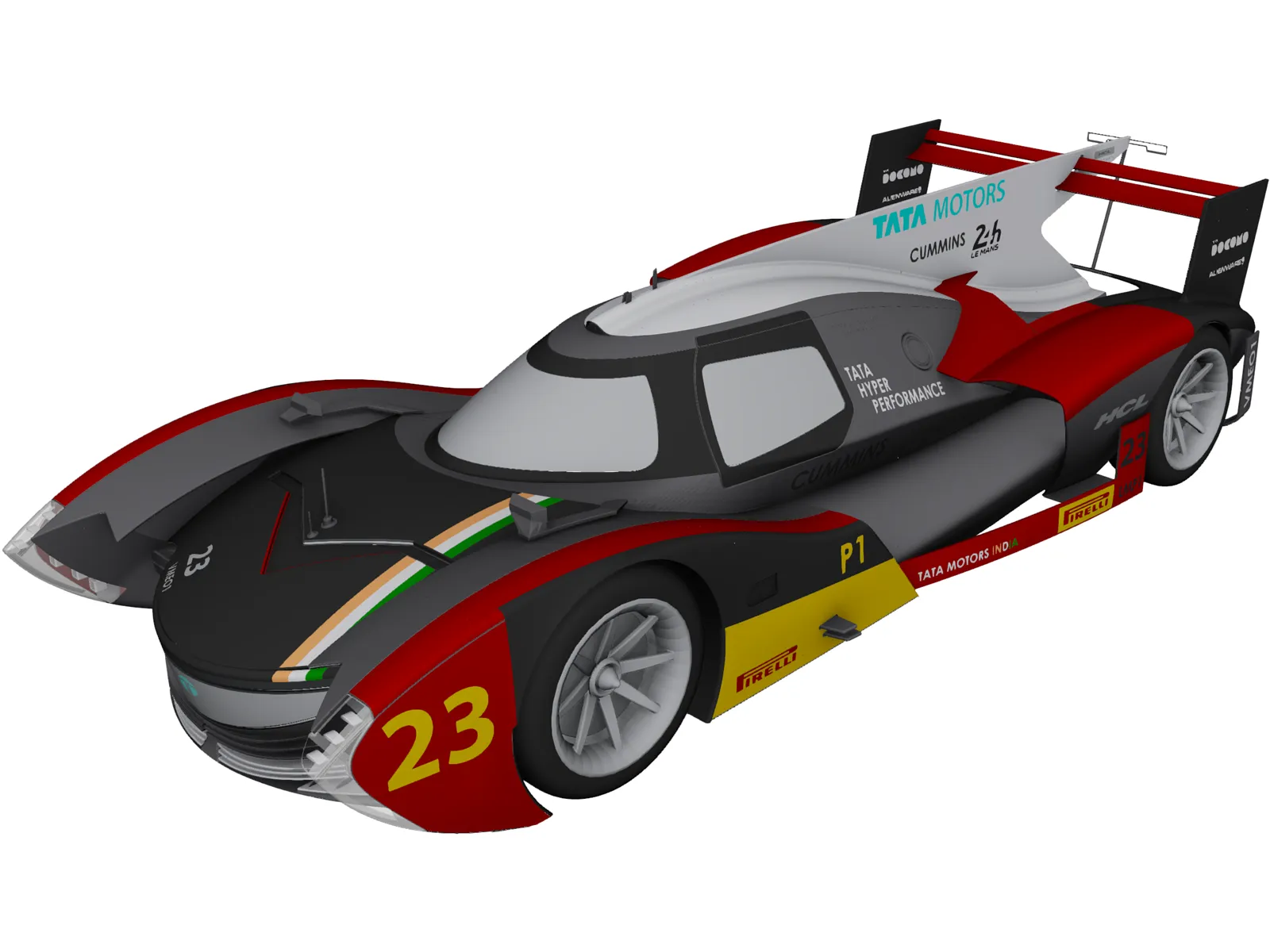 Tata Lemans LMP1 Concept 3D Model main preview
