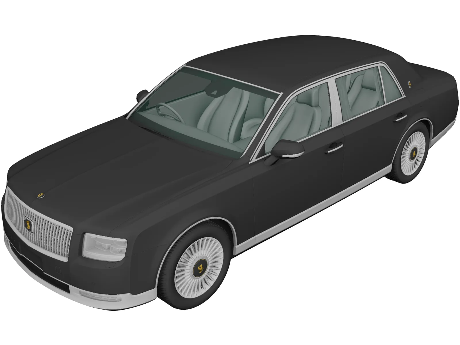 Toyota Century (2018) 3D Model main preview