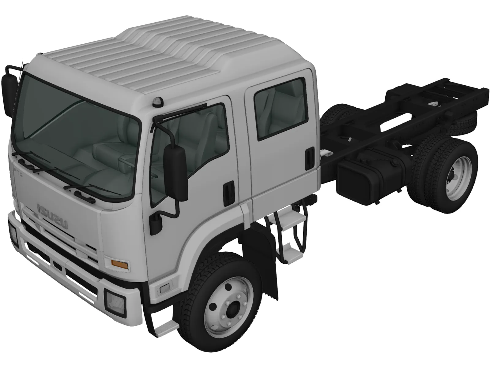 Isuzu FTS800 CrewCab Chassis (2014) 3D Model main preview