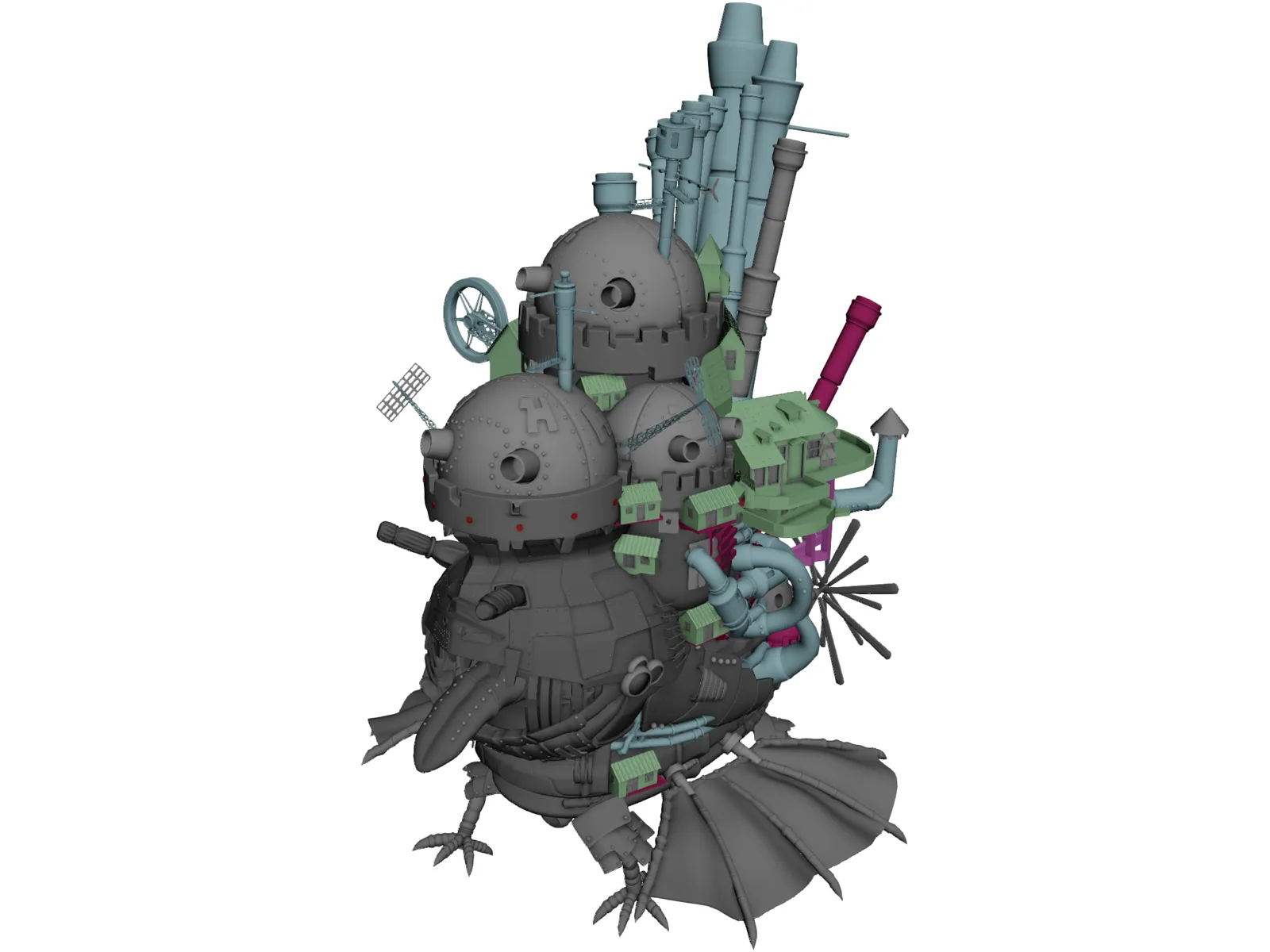 Howling Castle 3D Model main preview