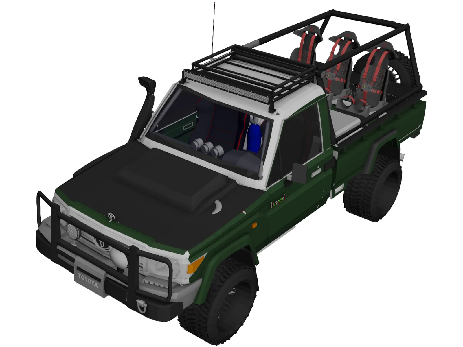 Toyota Land Cruiser FJ40 [Modified] 3D Model main preview