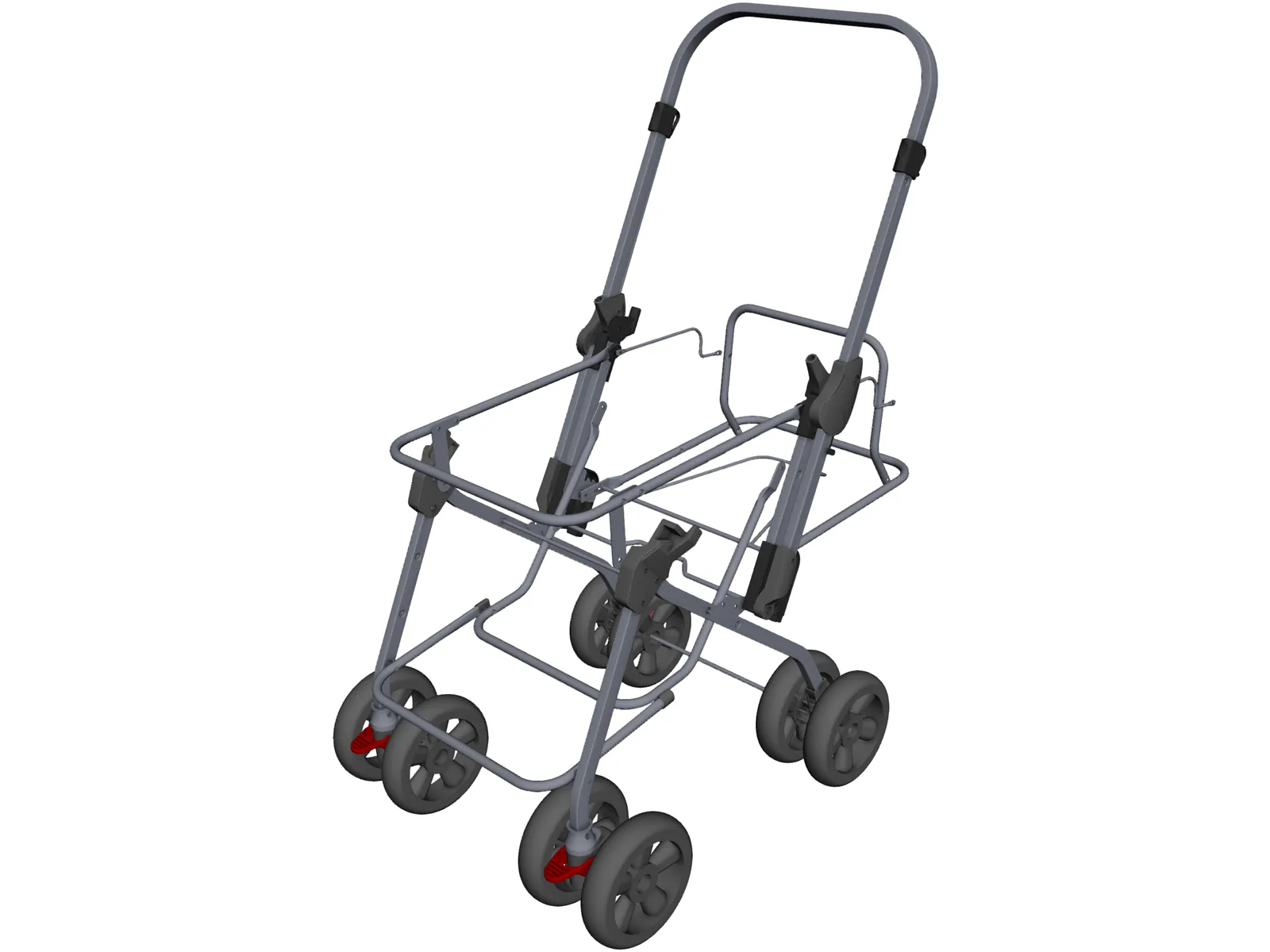Stroller 3D Model main preview