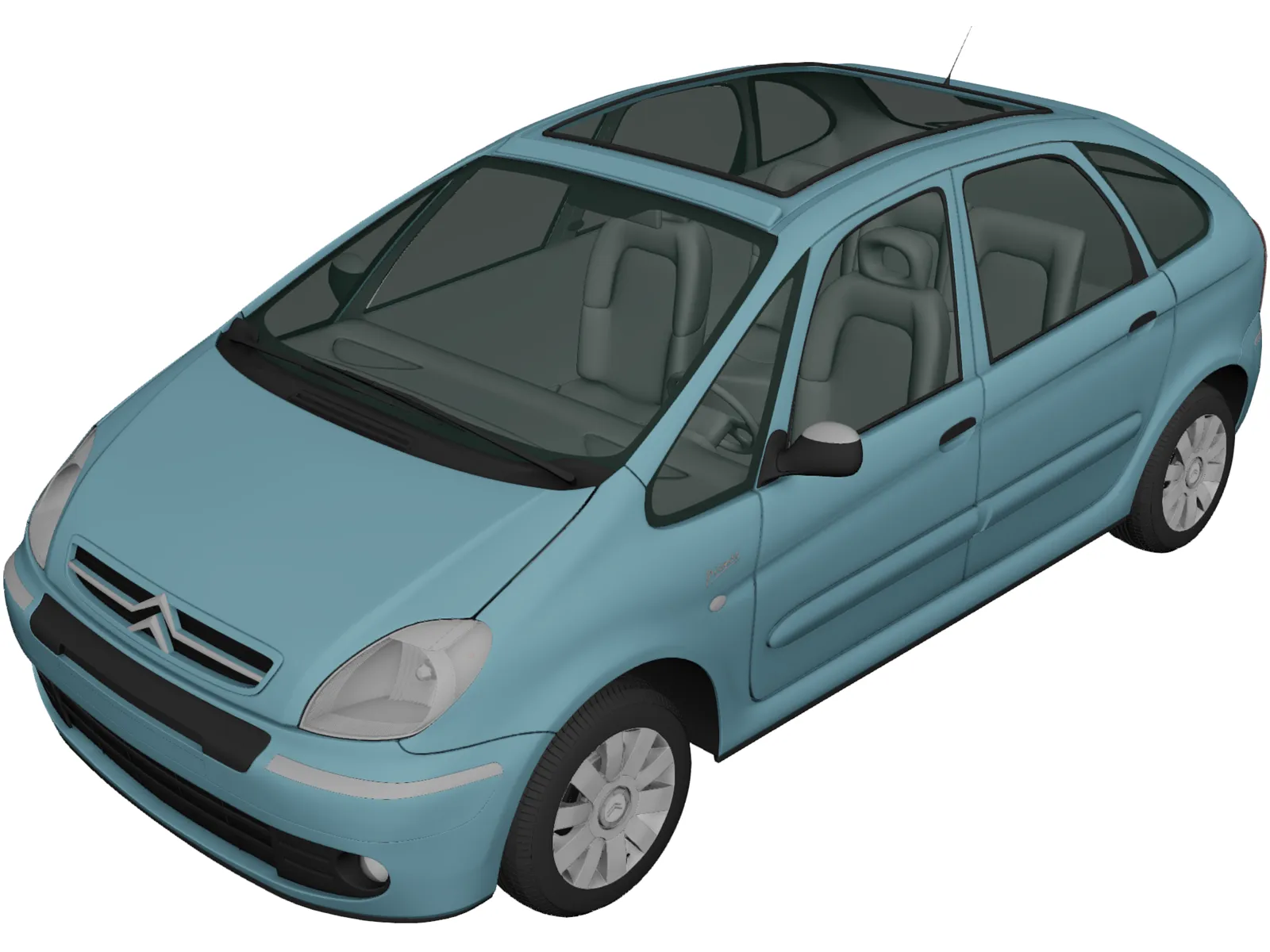 Citroen Xsara Picasso (2004) 3D Model main preview
