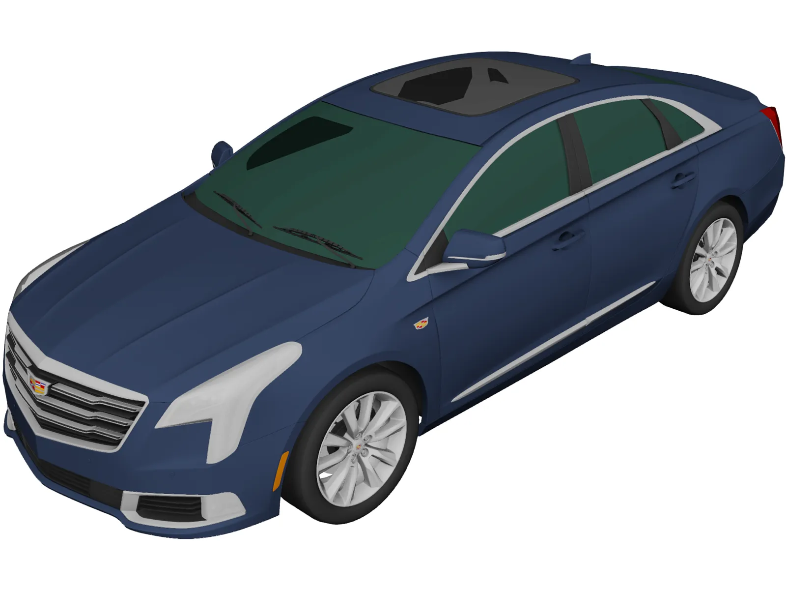 Cadillac XTS (2019) 3D Model main preview