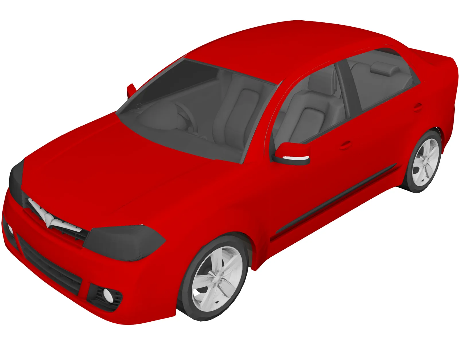 Proton Saga FLX (2003) 3D Model main preview