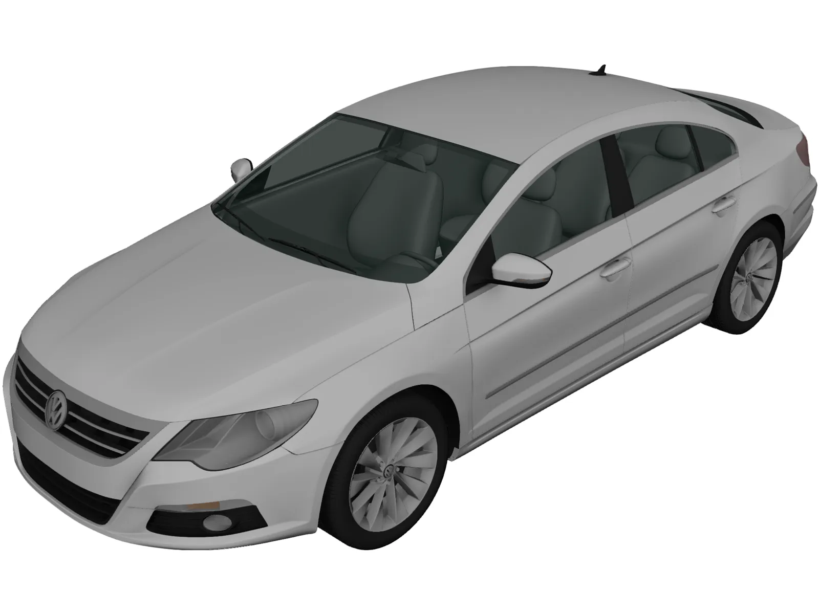 Volkswagen Passat CC (2009) 3D Model main preview