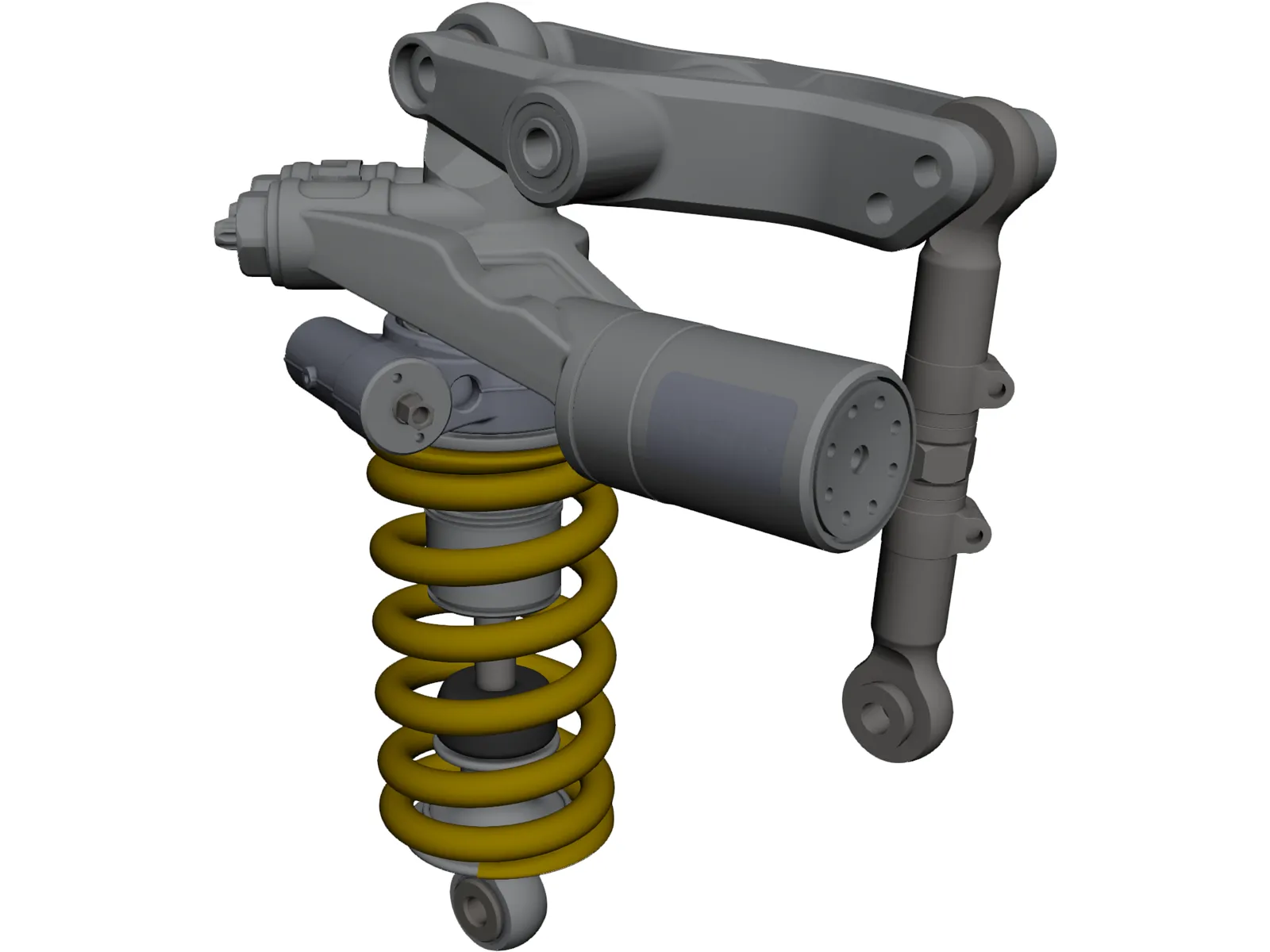 Ohlins TTX Shock Ducati 1198 3D Model main preview