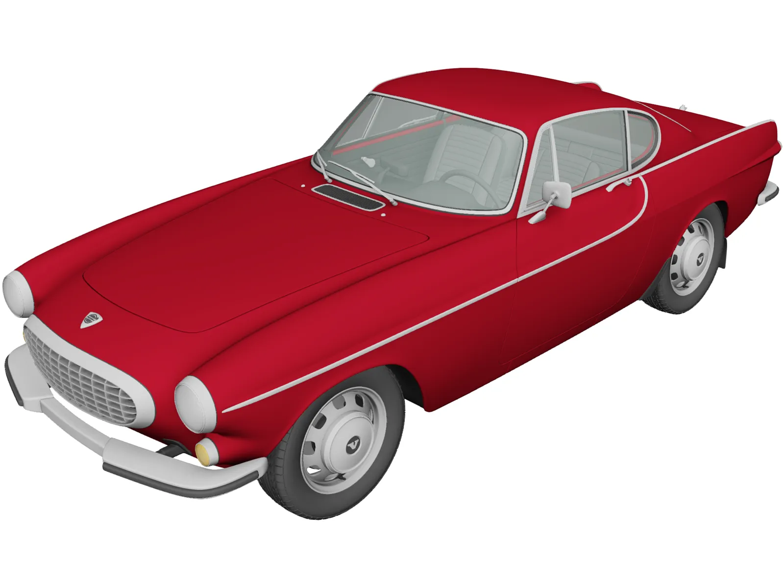 Volvo P1800 (1961) 3D Model main preview