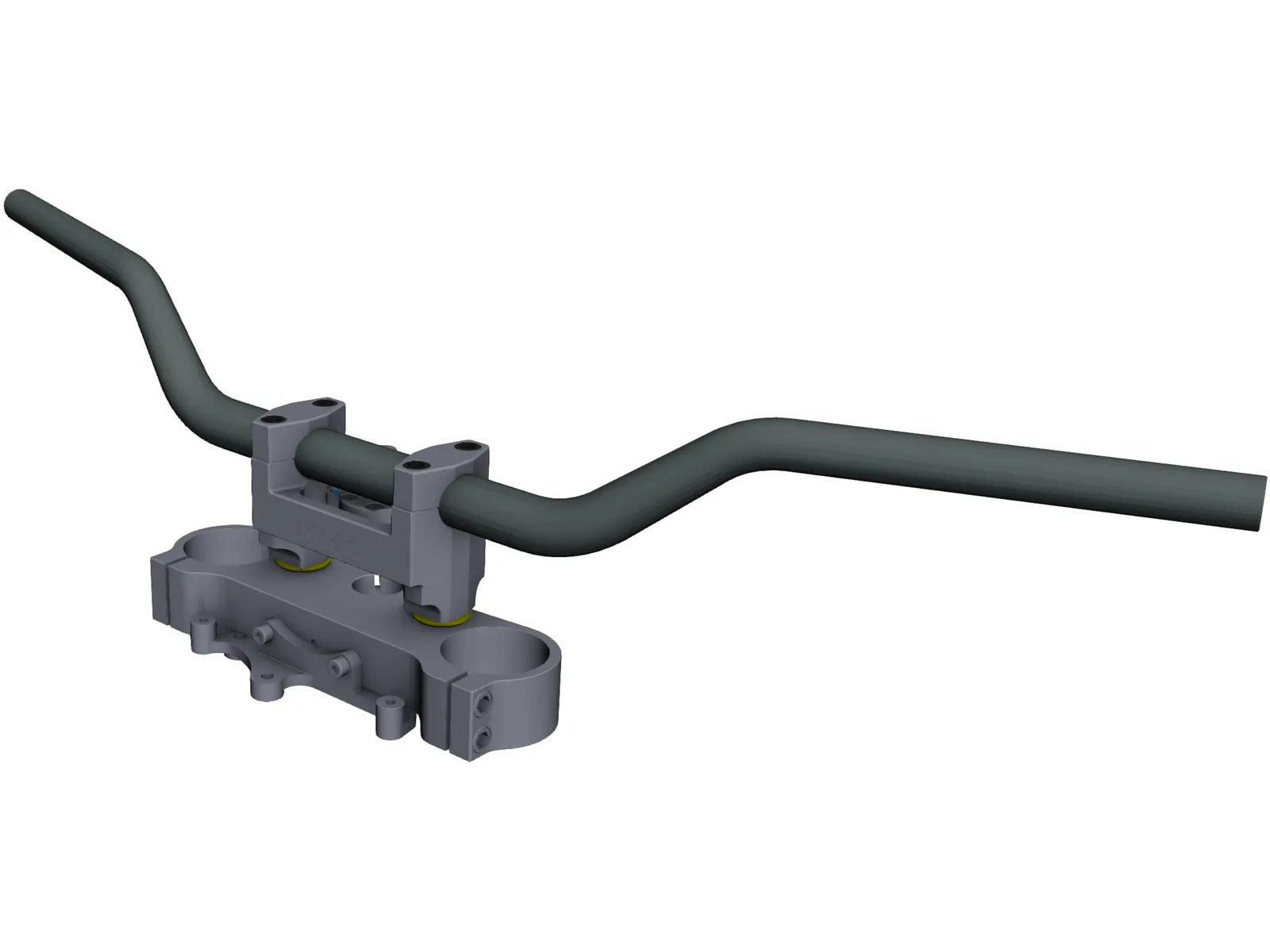 KTM 990 Top Fork Plate 3D Model main preview