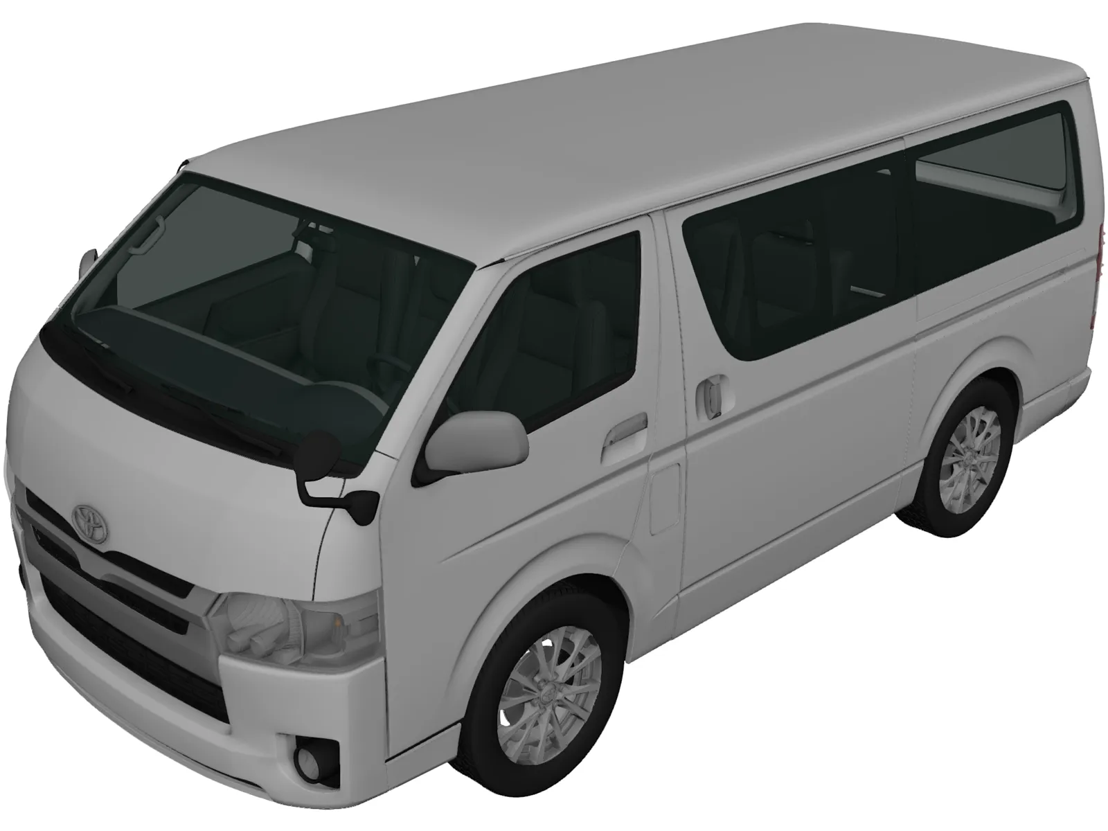 Toyota Hiace (2013) 3D Model main preview