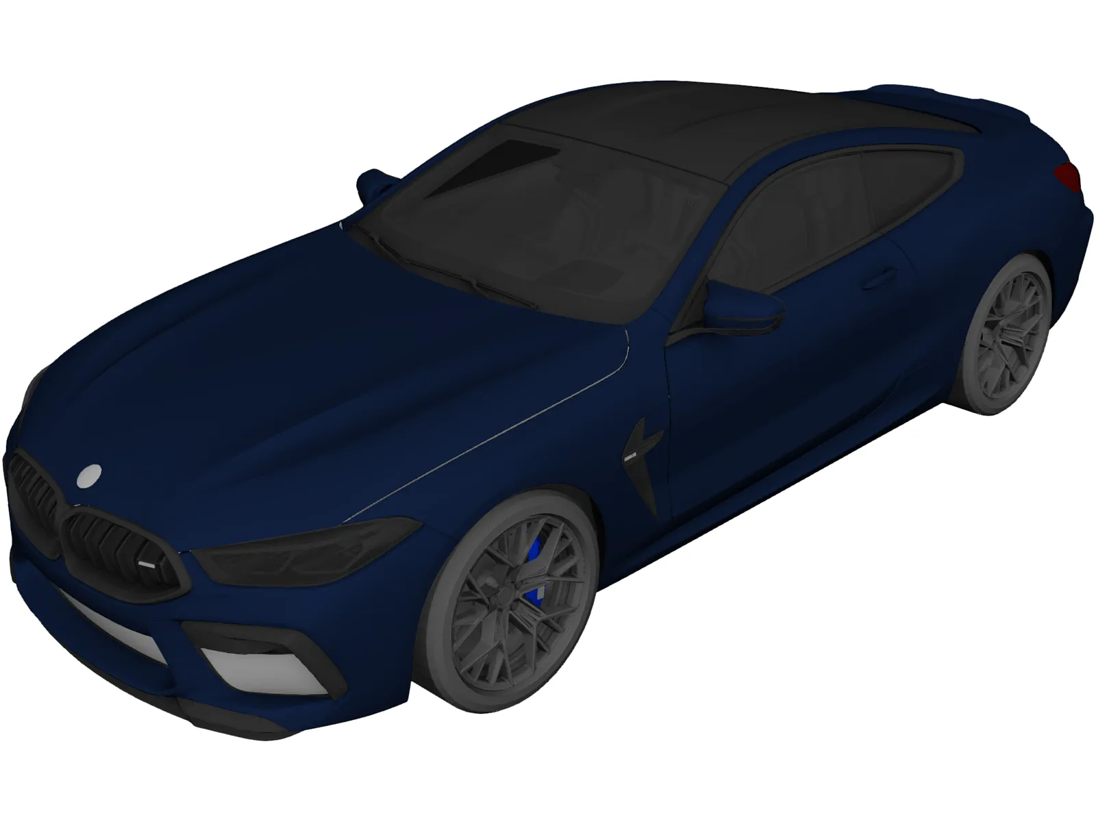 BMW M8 Competition (2020) 3D Model main preview