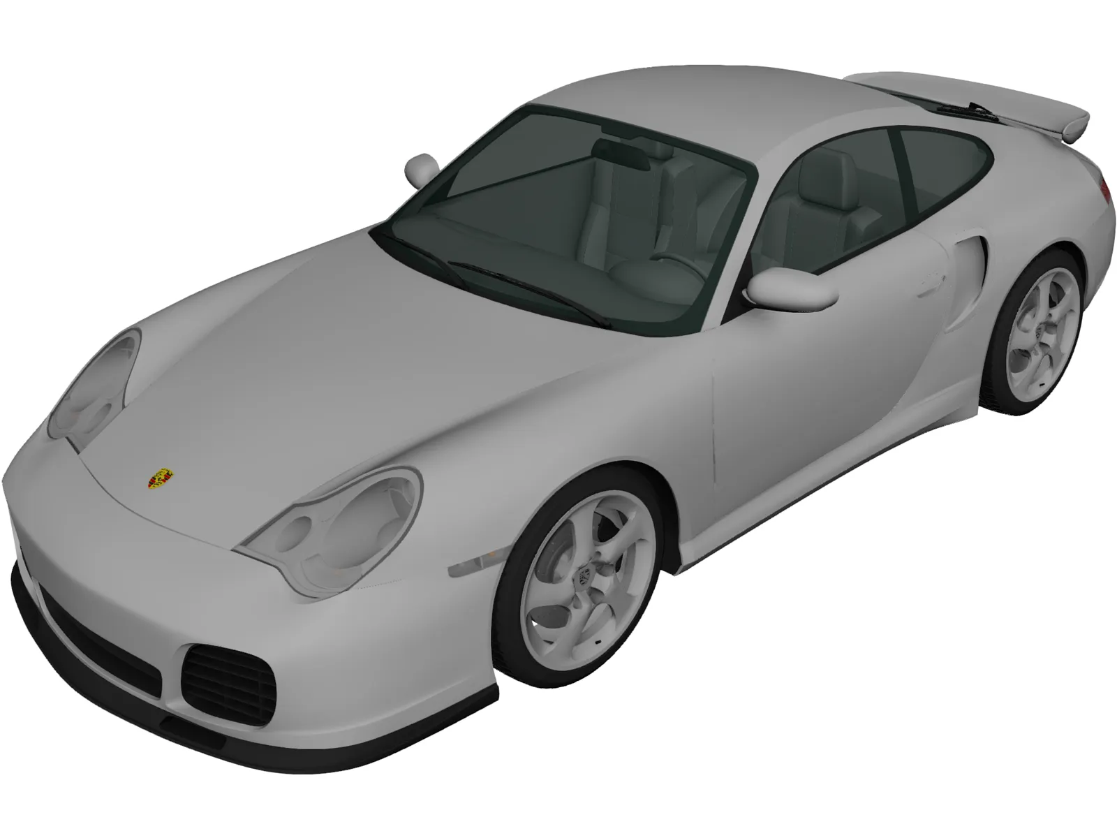 Porsche 911 Turbo (2000) 3D Model main preview