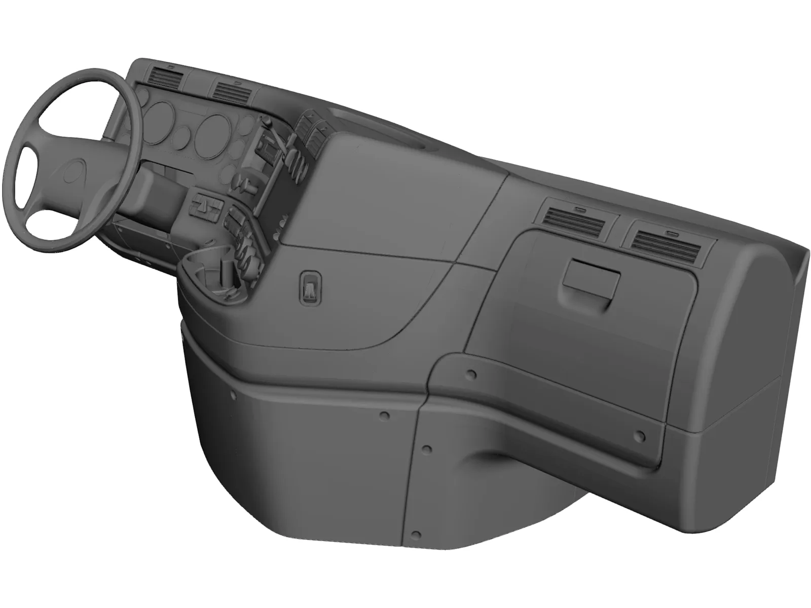 Freightliner Cascadia Dashboard (2015) 3D Model main preview