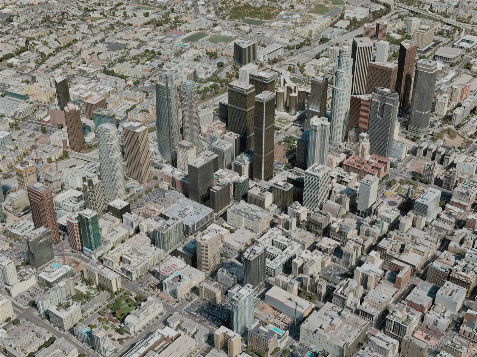 Los Angeles City, USA (2020) 3D Model main preview