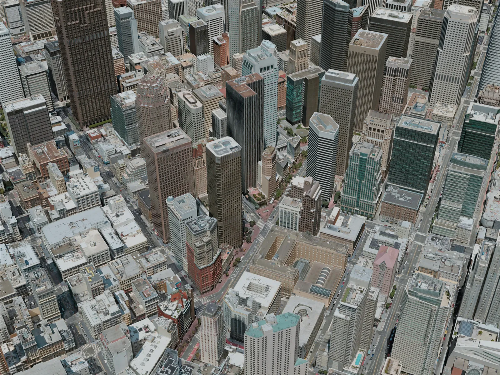 San Francisco City, USA (2020) 3D Model main preview