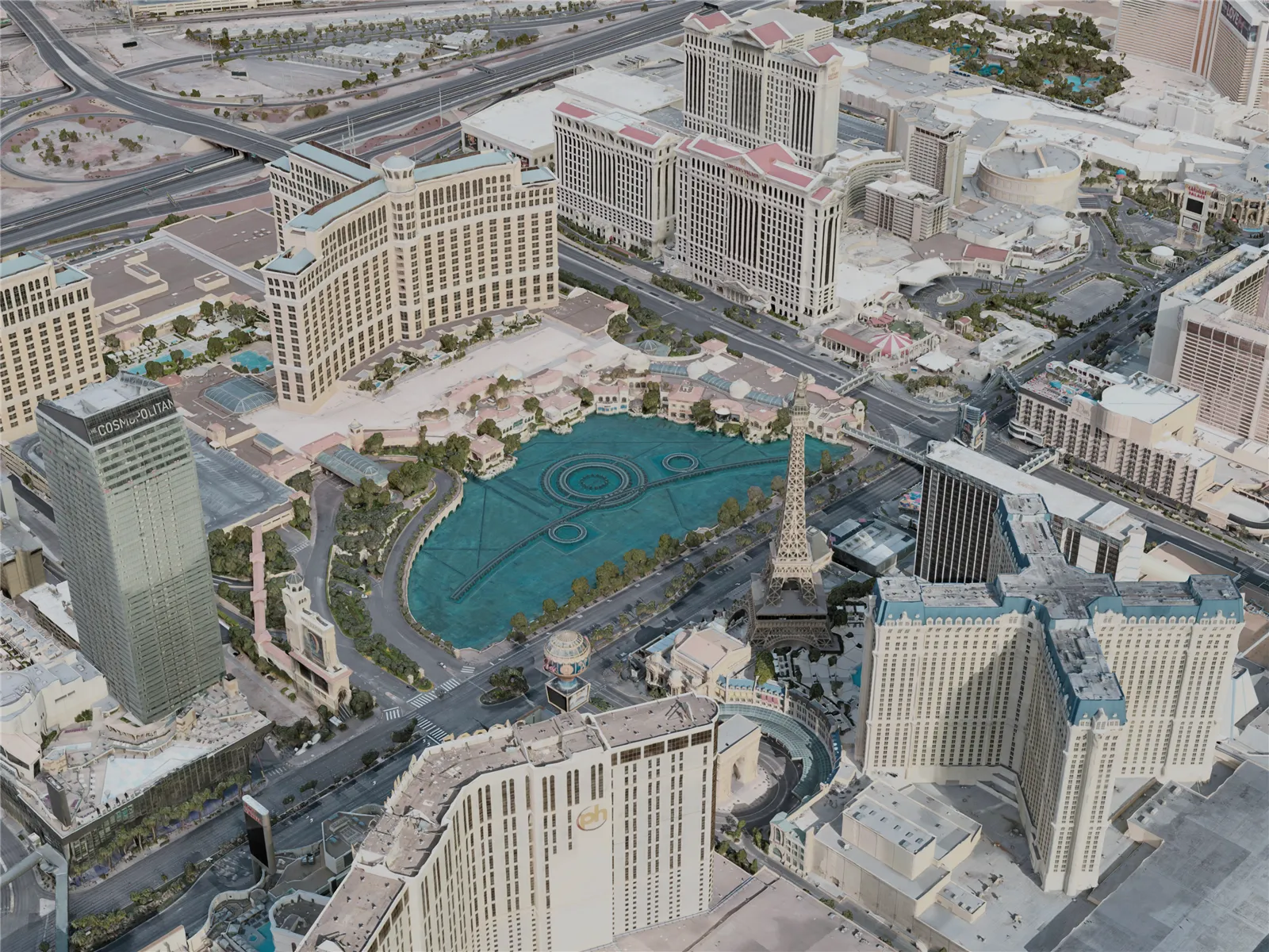 Las Vegas City, The Strip, USA (2020) 3D Model main preview