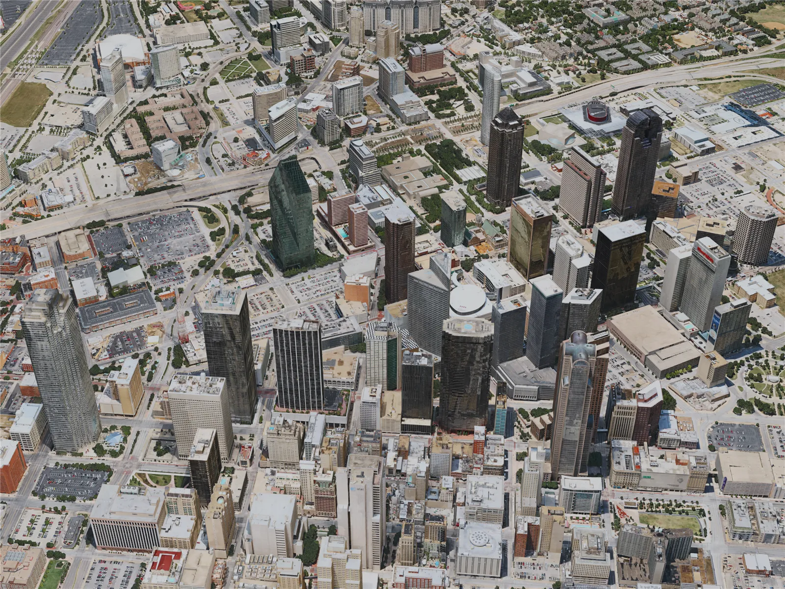 Dallas City, TX, USA (2020) 3D Model main preview
