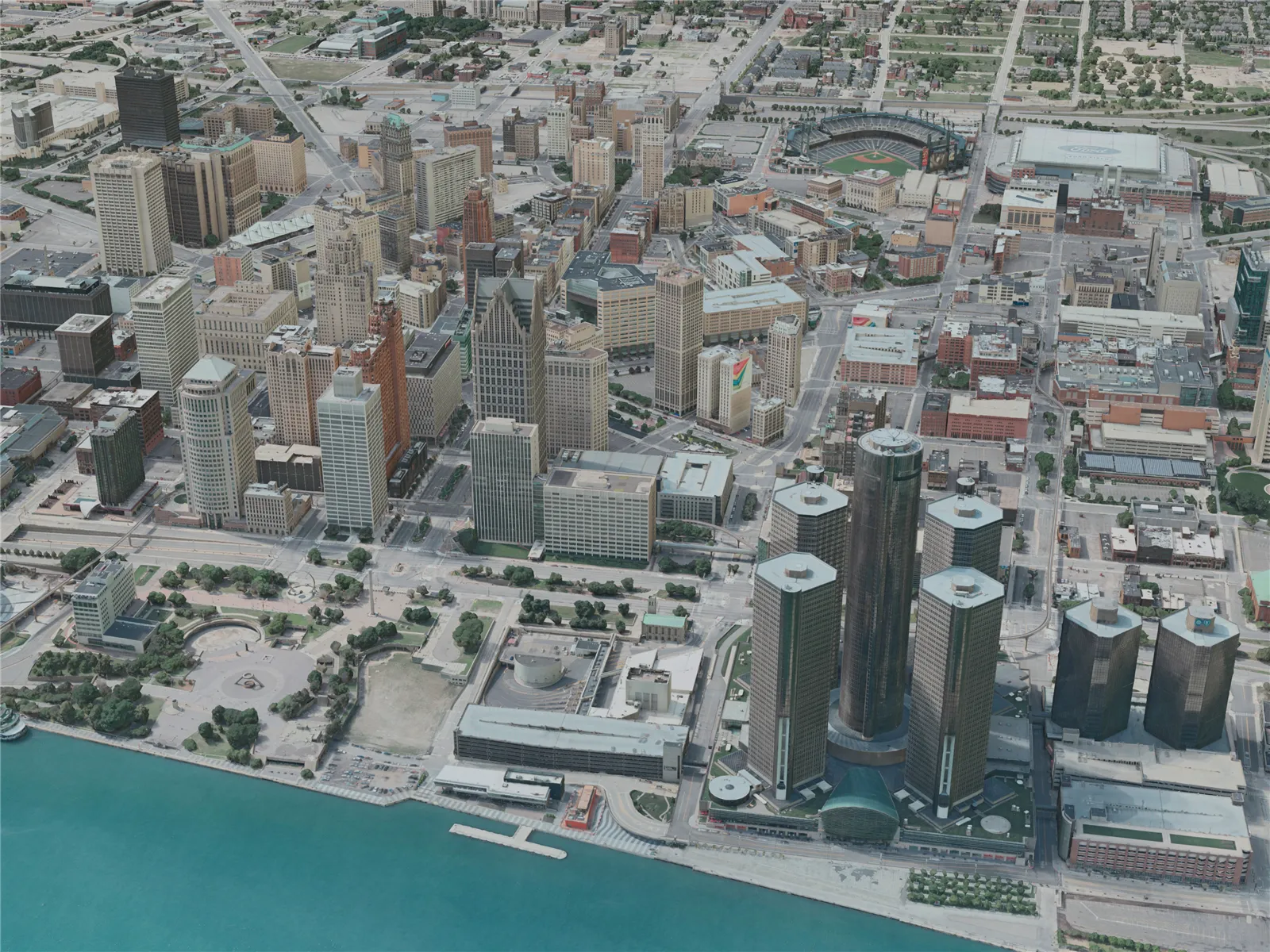 Detroit City, USA (2020) 3D Model main preview