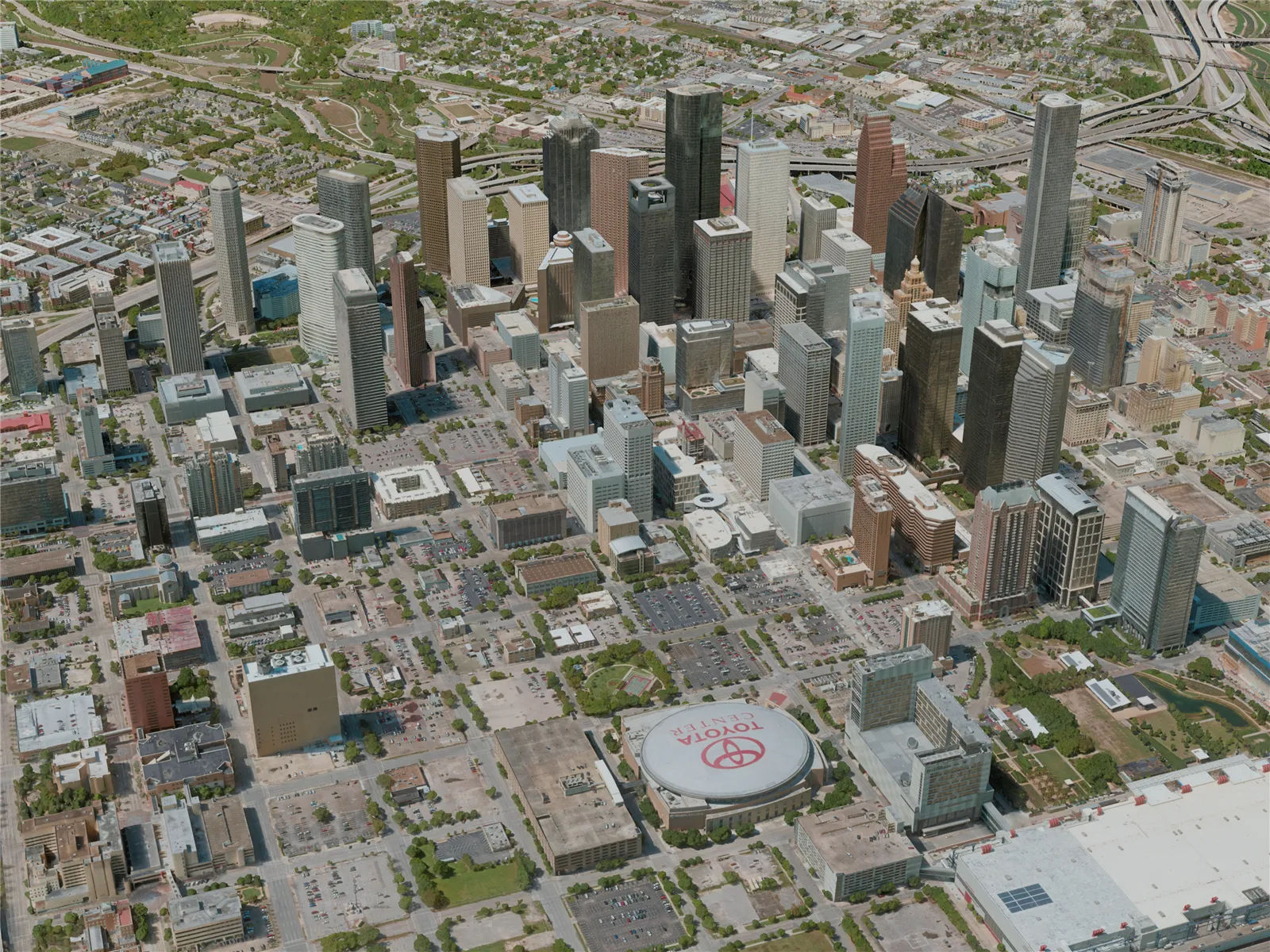 Houston City, TX, USA (2020) 3D Model main preview