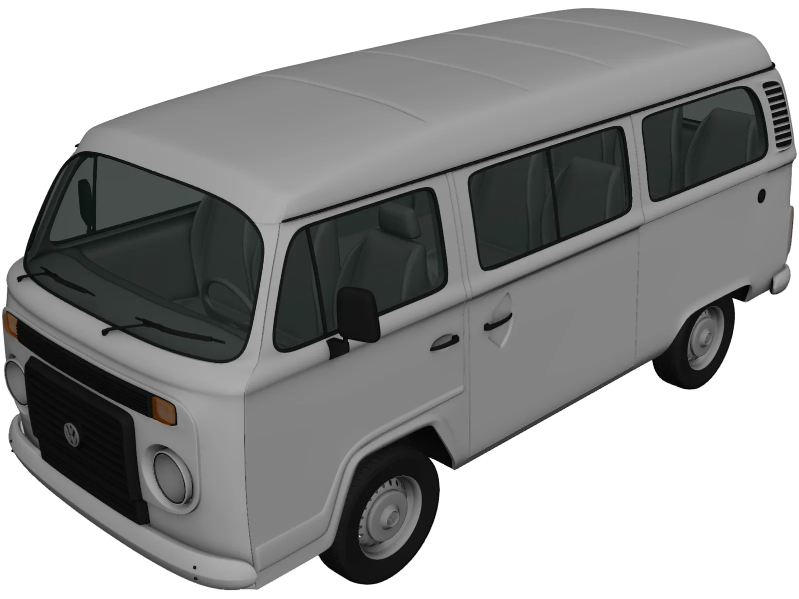Volkswagen Kombi (2012) 3D Model main preview
